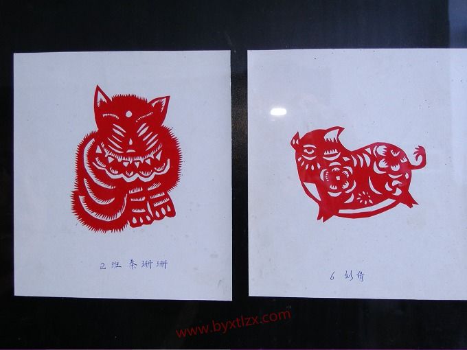 同连中学剪纸比赛